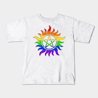 Rainbow Anti Possession Symbol Kids T-Shirt